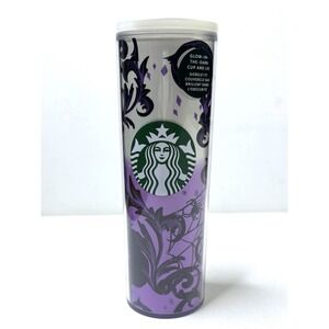 Starbucks Tumbler 2021 Halloween Glow-in-the-Dark Purple Cat 16oz